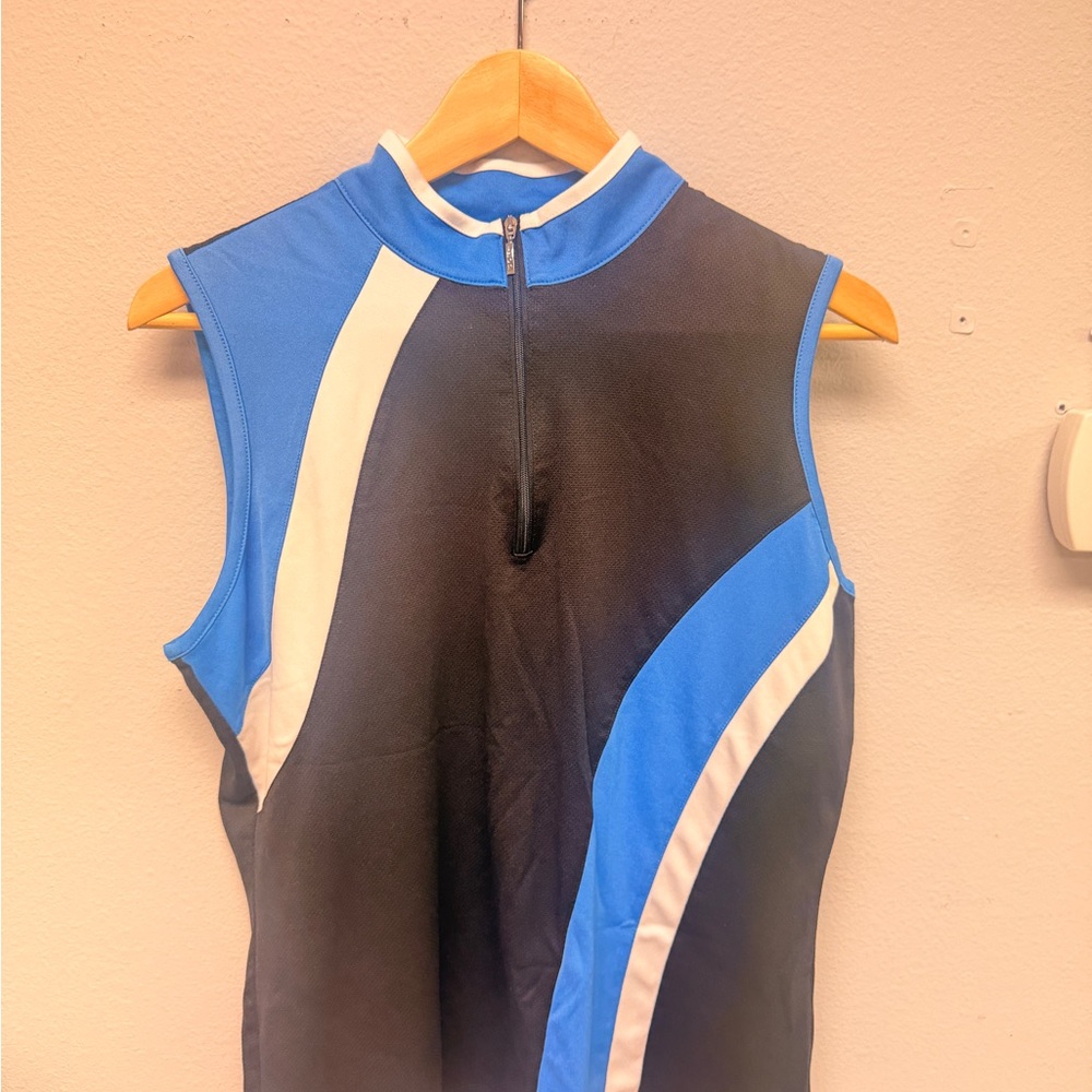 Izod Black and Blue Golf Top